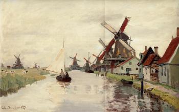 尅勞德 莫奈 Windmills in Holland 尅勞德 莫奈 Windmills in Holland